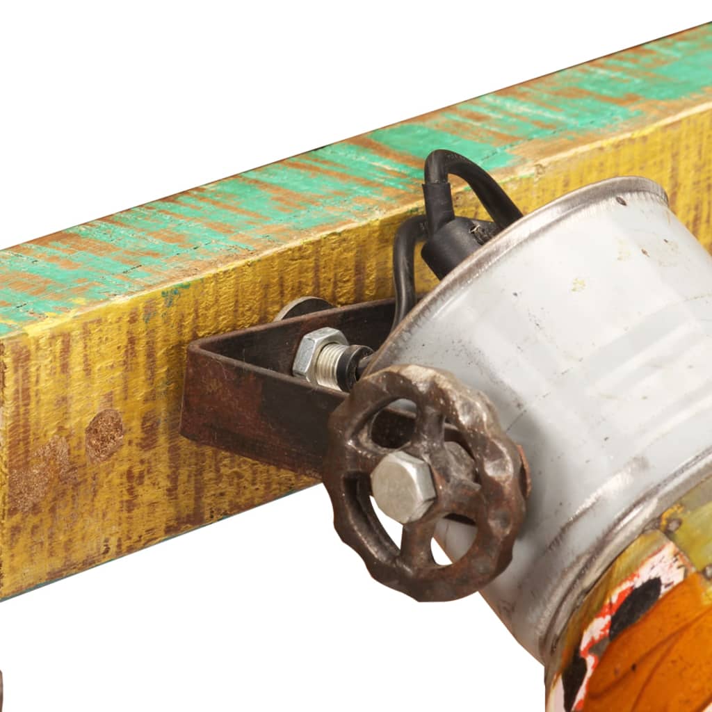 vidaXL Wandleuchte Industrie-Stil Mehrfarbig 90x25 cm E27