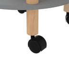 vidaXL Servierwagen 3 Etagen Grau 38x38x82cm Holzwerkstoff Kiefernholz