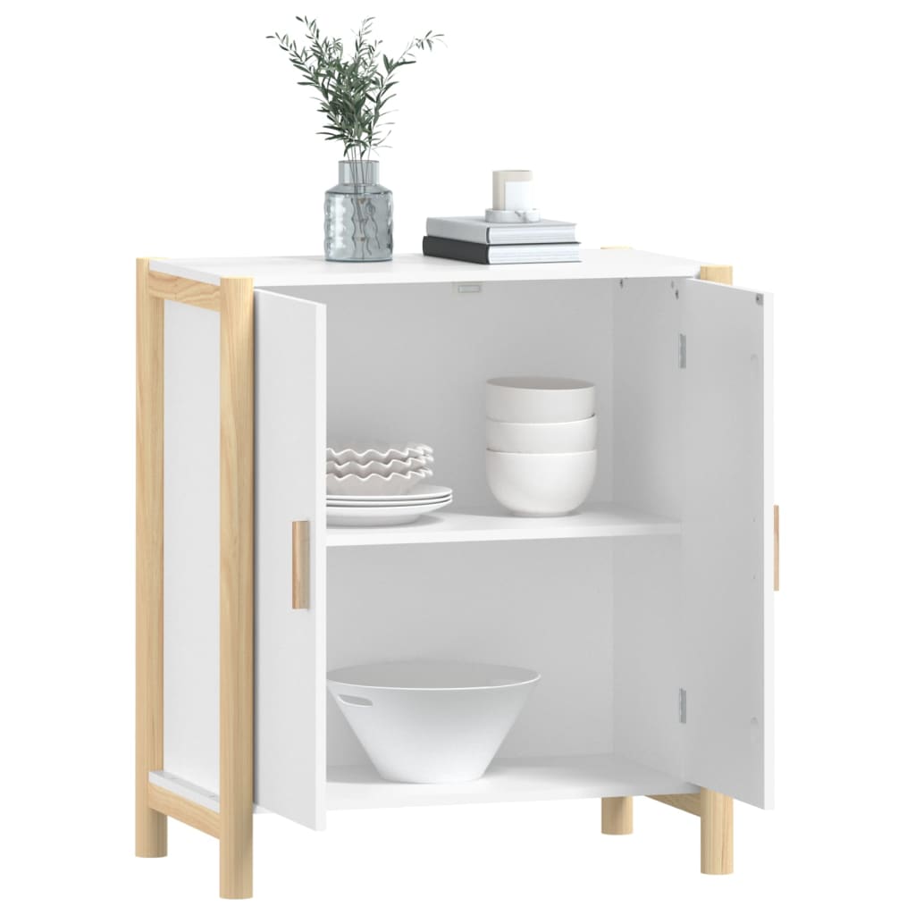 vidaXL Sideboard Weiß 62x38x70 cm Holzwerkstoff