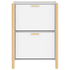 vidaXL Schuhschrank Weiß 57,5x33x80 cm Holzwerkstoff