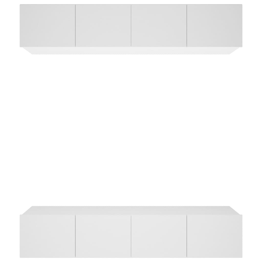 vidaXL TV-Schränke 4 Stk. Weiß 80x30x30 cm Holzwerkstoff