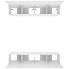vidaXL TV-Schränke 4 Stk. Weiß 80x30x30 cm Holzwerkstoff