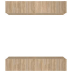 vidaXL TV-Schränke 4 Stk. Sonoma-Eiche 80x30x30 cm Holzwerkstoff