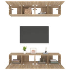 vidaXL TV-Schränke 4 Stk. Sonoma-Eiche 80x30x30 cm Holzwerkstoff