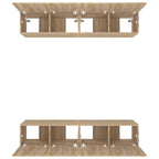vidaXL TV-Schränke 4 Stk. Sonoma-Eiche 80x30x30 cm Holzwerkstoff
