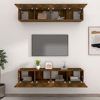 vidaXL TV-Schränke 4 Stk. Räuchereiche 80x30x30 cm Holzwerkstoff
