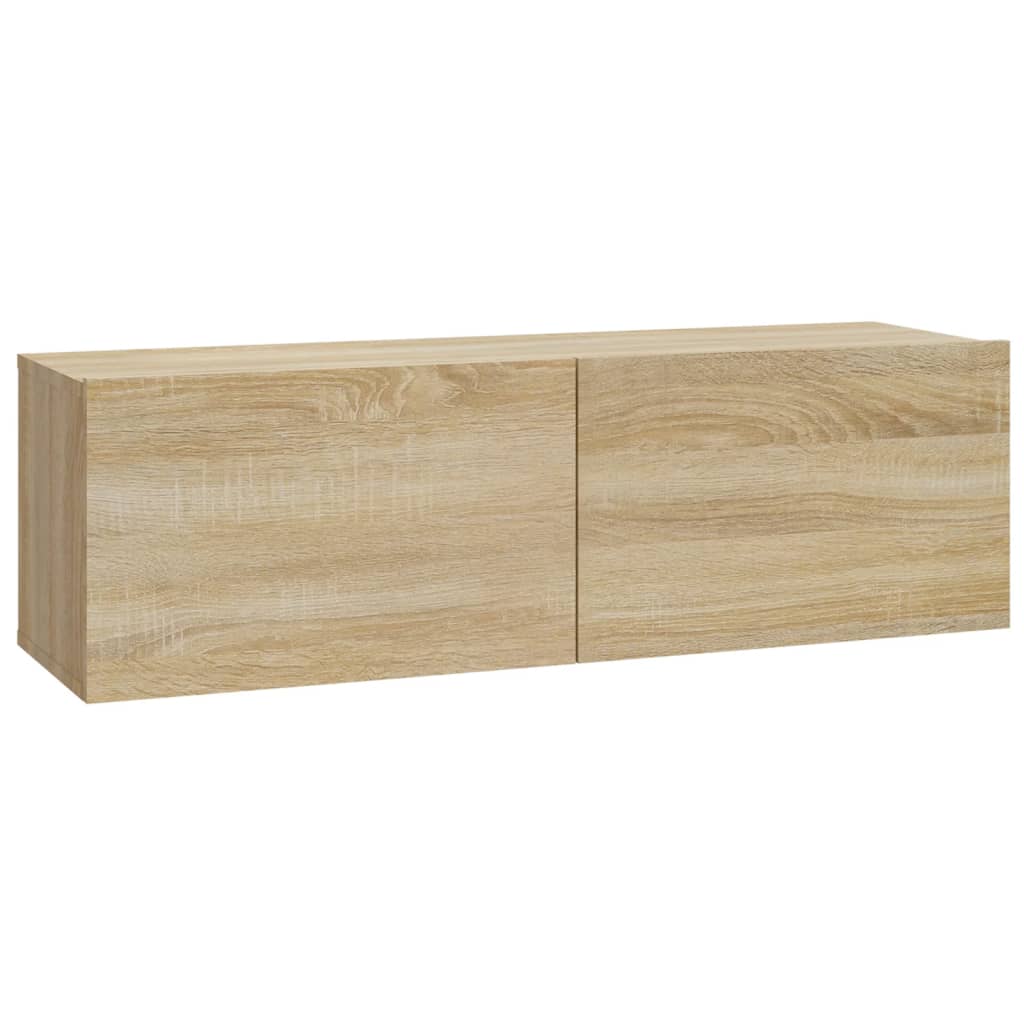 vidaXL TV-Wandschränke 4 Stk. Sonoma-Eiche 100x30x30 cm