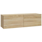 vidaXL TV-Wandschränke 4 Stk. Sonoma-Eiche 100x30x30 cm