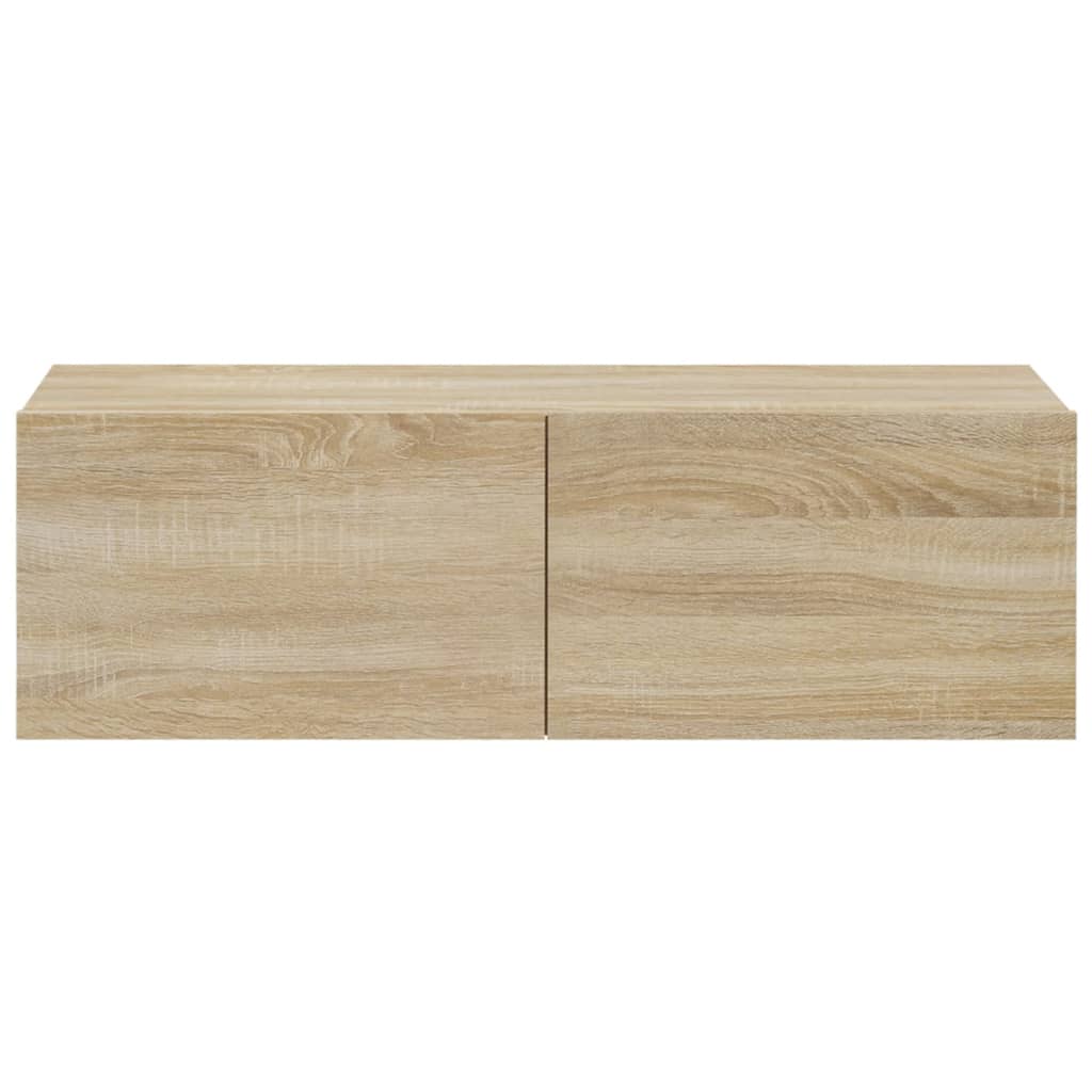 vidaXL TV-Wandschränke 4 Stk. Sonoma-Eiche 100x30x30 cm