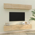 vidaXL TV-Wandschränke 4 Stk. Sonoma-Eiche 100x30x30 cm