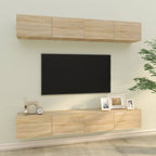 vidaXL TV-Wandschränke 4 Stk. Sonoma-Eiche 100x30x30 cm