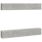 vidaXL TV-Wandschränke 4 Stk. Betongrau 100x30x30 cm