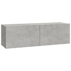 vidaXL TV-Wandschränke 4 Stk. Betongrau 100x30x30 cm