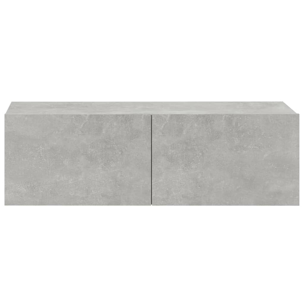 vidaXL TV-Wandschränke 4 Stk. Betongrau 100x30x30 cm