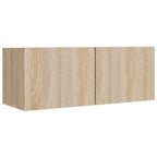 vidaXL 4-tlg. TV-Schrank-Set Sonoma-Eiche Holzwerkstoff