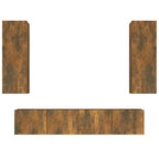 vidaXL 4-tlg. TV-Schrank-Set Räuchereiche Holzwerkstoff