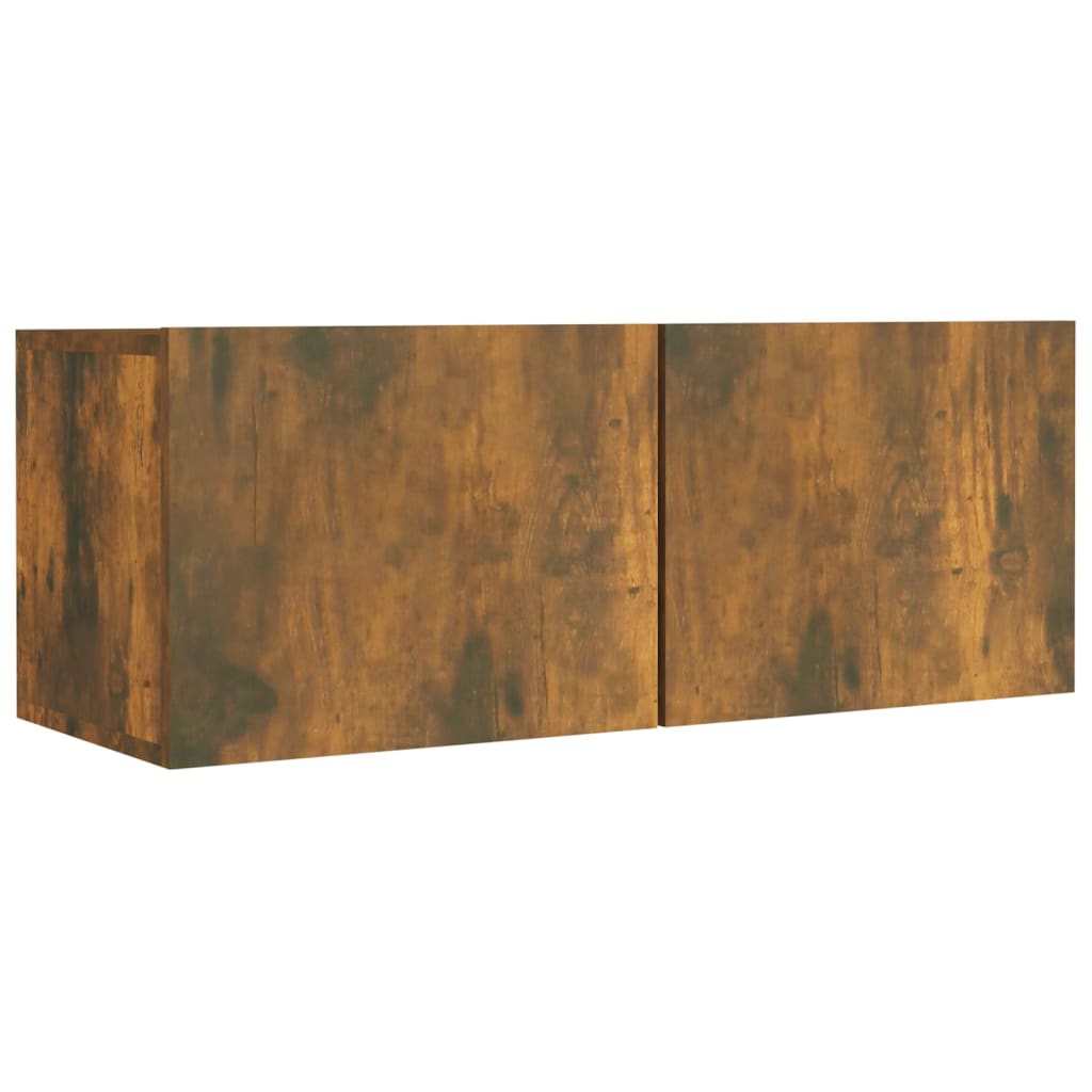 vidaXL 4-tlg. TV-Schrank-Set Räuchereiche Holzwerkstoff