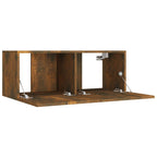 vidaXL 4-tlg. TV-Schrank-Set Räuchereiche Holzwerkstoff