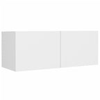 vidaXL 8-tlg. TV-Schrank-Set Weiß Holzwerkstoff