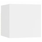 vidaXL 8-tlg. TV-Schrank-Set Weiß Holzwerkstoff