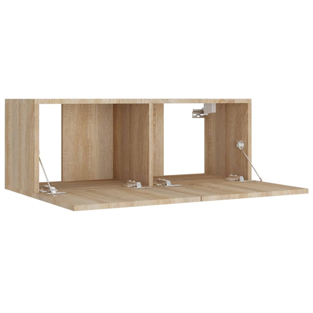 vidaXL 8-tlg. TV-Schrank-Set Sonoma-Eiche Holzwerkstoff
