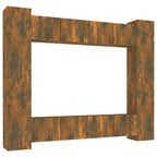 vidaXL 8-tlg. TV-Schrank-Set Räuchereiche Holzwerkstoff