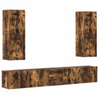 vidaXL 5-tlg. TV-Schrank-Set Räuchereiche Holzwerkstoff