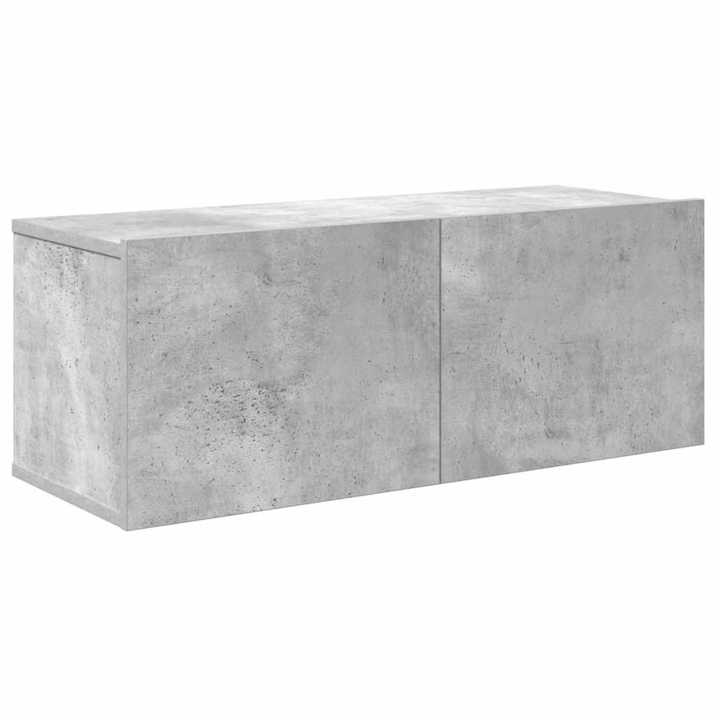 vidaXL 7-tlg. TV-Schrank-Set Betongrau Holzwerkstoff
