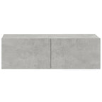 vidaXL 3-tlg. TV-Schrank-Set Betongrau Holzwerkstoff