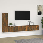 vidaXL 3-tlg. TV-Schrank-Set Räuchereiche Holzwerkstoff