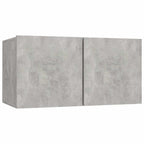 vidaXL 5-tlg. TV-Schrank-Set Betongrau Holzwerkstoff