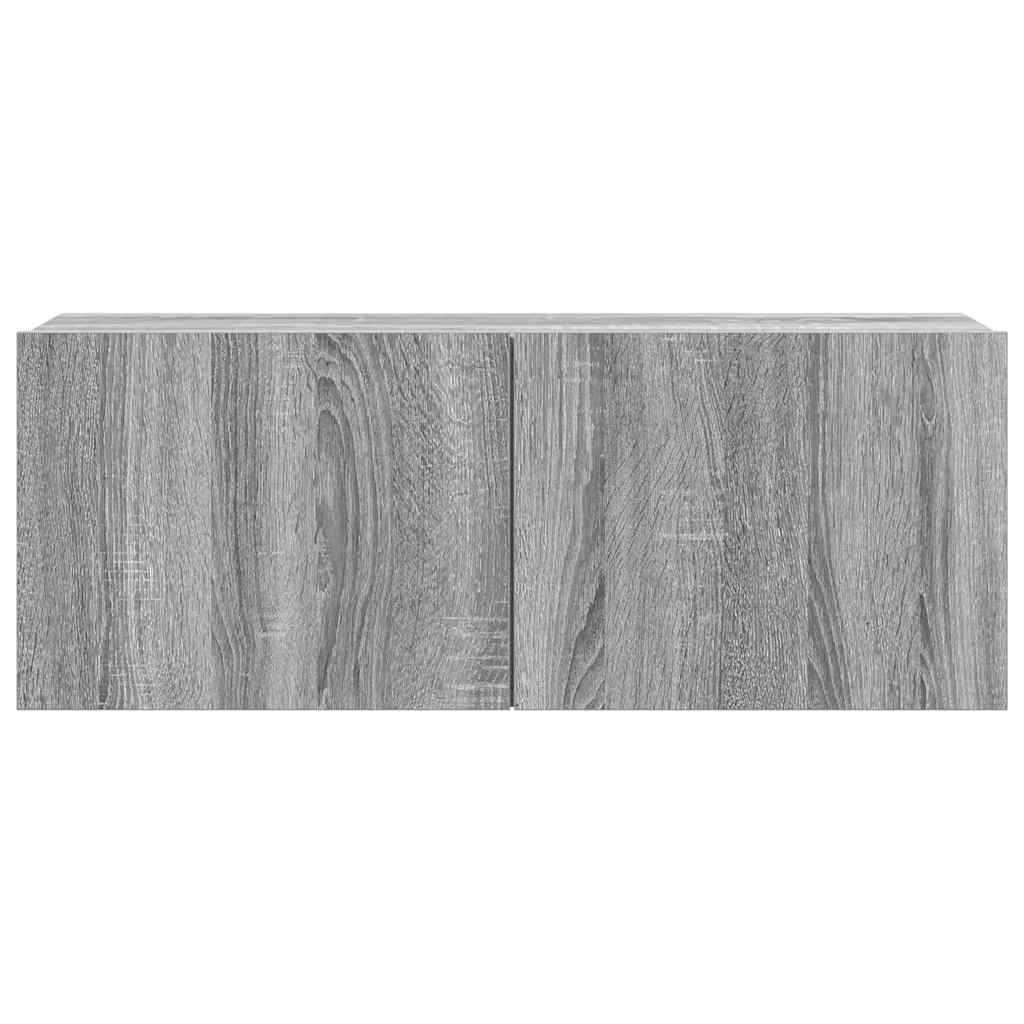 vidaXL 7-tlg. TV-Schrank-Set Grau Sonoma Holzwerkstoff