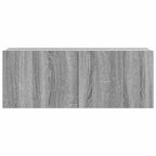 vidaXL 7-tlg. TV-Schrank-Set Grau Sonoma Holzwerkstoff