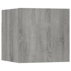 vidaXL TV-Wandschrank Grau Sonoma Holzwerkstoff