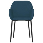 vidaXL Esszimmerstühle 2 Stk. Blau Samt