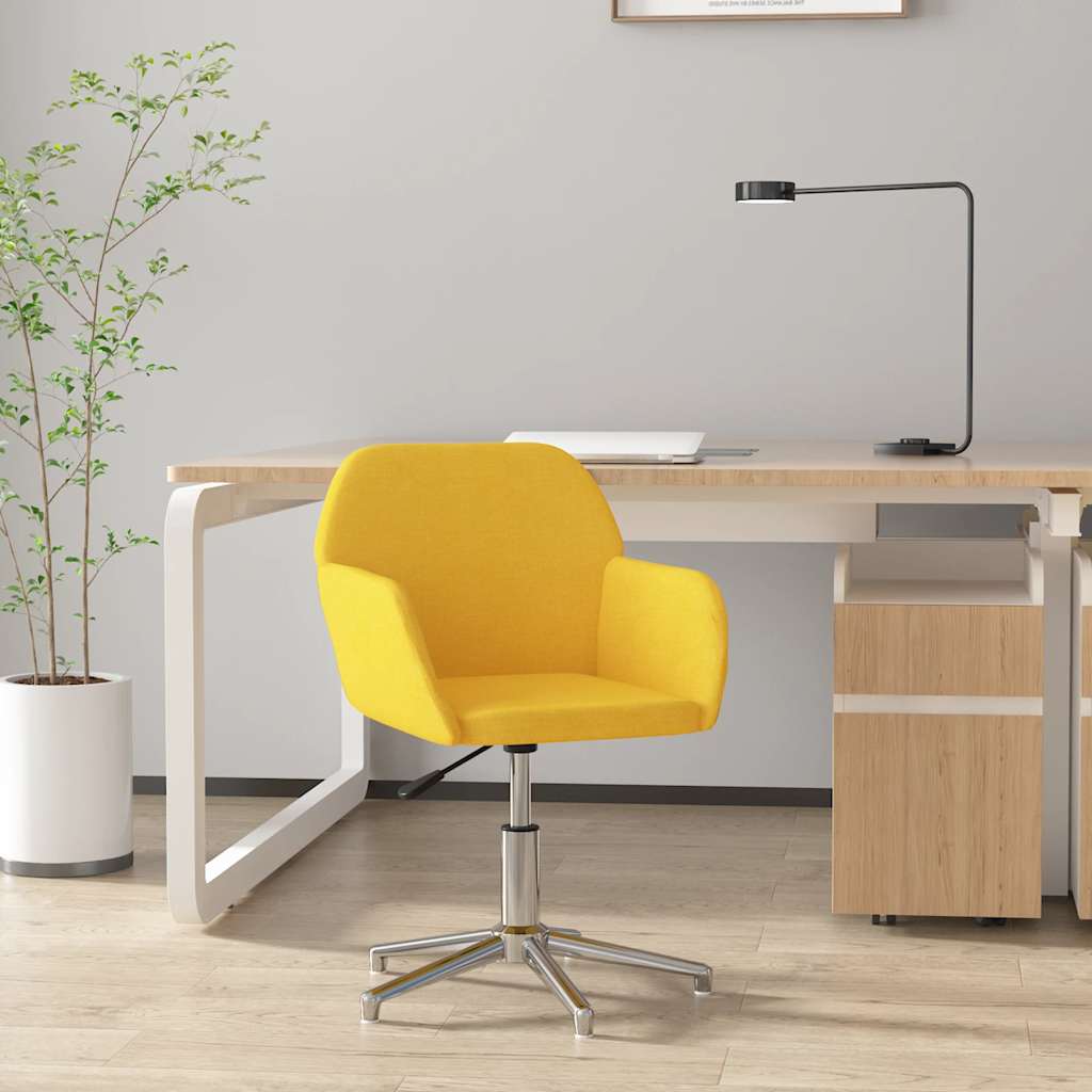 vidaXL Bürostuhl Drehbar Creme Stoff