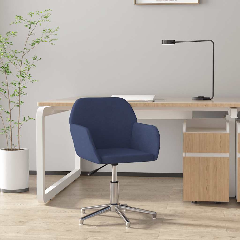vidaXL Bürostuhl Drehbar Creme Stoff
