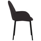 vidaXL Esszimmerstühle 2 Stk. Schwarz Kunstleder