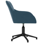 vidaXL Bürostuhl Drehbar Blau Samt