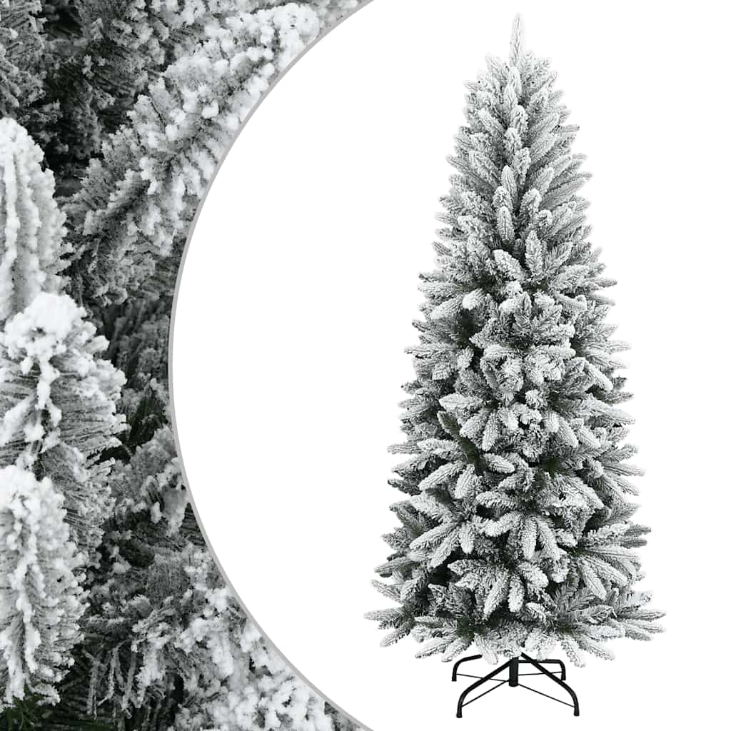 vidaXL Künstlicher Weihnachtsbaum Beschneit 120 cm PVC&PE