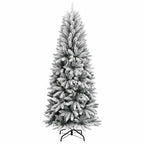 vidaXL Künstlicher Weihnachtsbaum Beschneit 120 cm PVC&PE