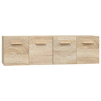 vidaXL Wandschränke 2 Stk. Sonoma-Eiche 60x36,5x35 cm Holzwerkstoff