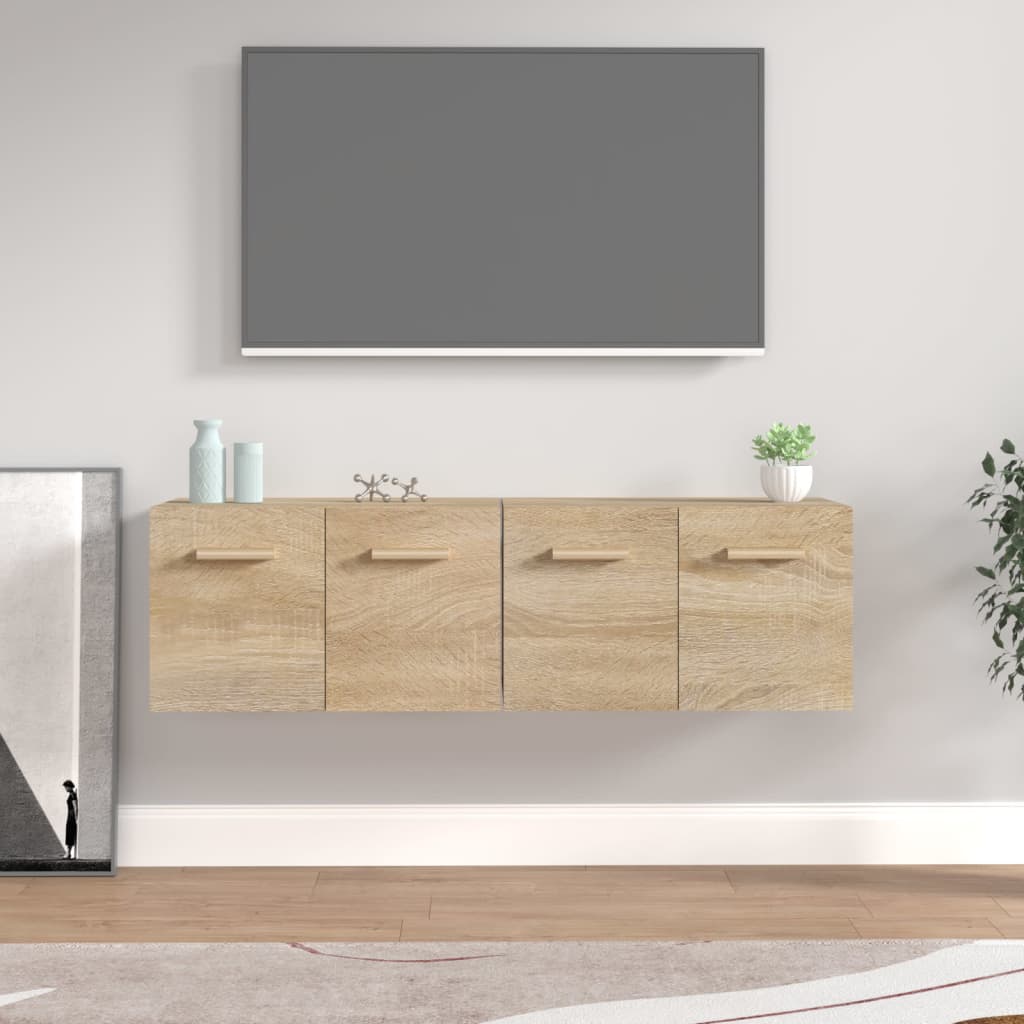 vidaXL Wandschränke 2 Stk. Sonoma-Eiche 60x36,5x35 cm Holzwerkstoff