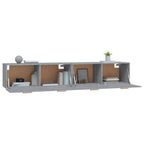 vidaXL Wandschränke 2 Stk. Grau Sonoma 100x36,5x35 cm Holzwerkstoff