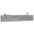 vidaXL Wandschränke 2 Stk. Grau Sonoma 100x36,5x35 cm Holzwerkstoff