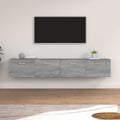 vidaXL Wandschränke 2 Stk. Grau Sonoma 100x36,5x35 cm Holzwerkstoff