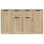 vidaXL Sideboards 3 Stk. Sonoma-Eiche Holzwerkstoff