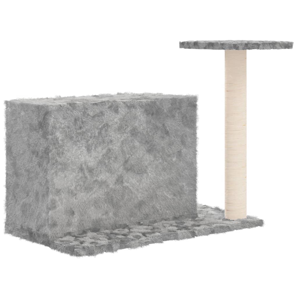 vidaXL Kratzbaum mit Sisal-Kratzsäule Hellgrau 51 cm
