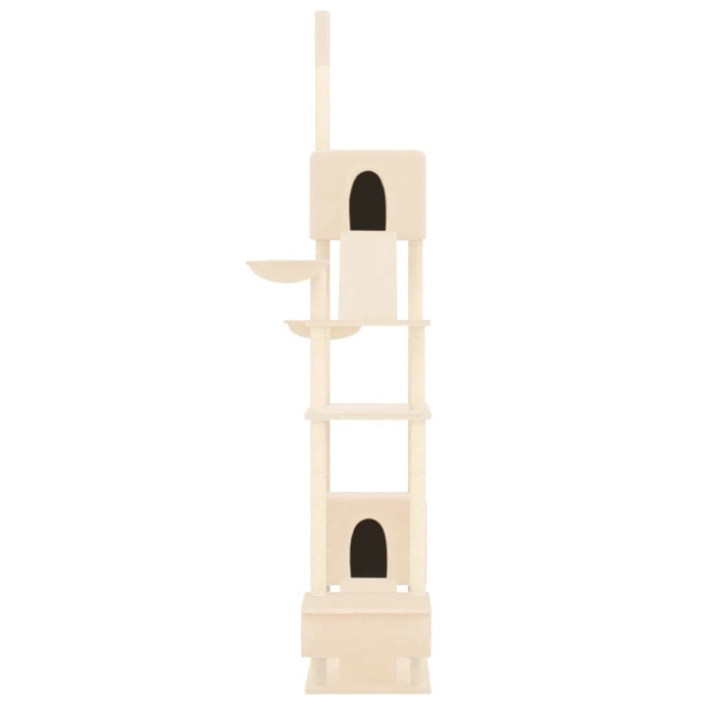 vidaXL Kratzbaum Deckenhoch Creme 277-303 cm