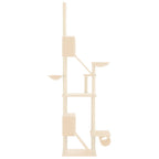 vidaXL Kratzbaum Deckenhoch Creme 277-303 cm